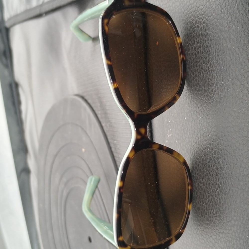 Kate Spade Green and Tortoise Green Polarized Dark Tan Sunglasses , Barely Used